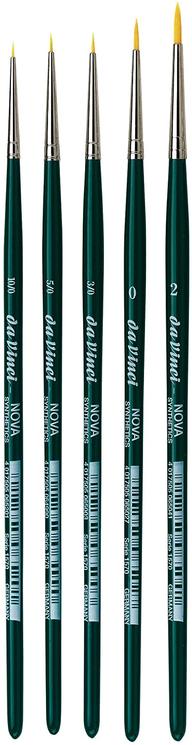 Da Vinci NOVA Series 1570, hobby brush, finest golden synthetic fibre, Size:-3 | 4017505065003