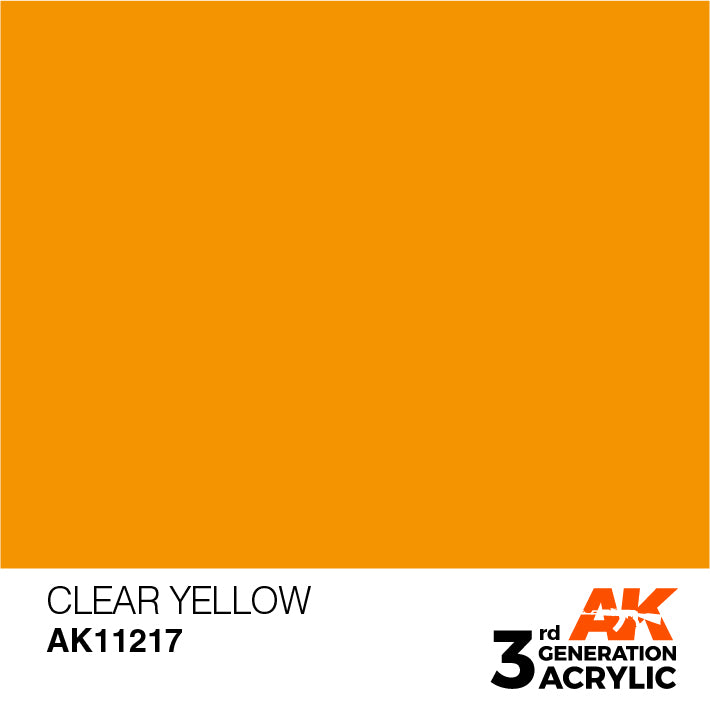AK Interactive 3G Acrylic Clear Yellow 17ml | 8435568304505