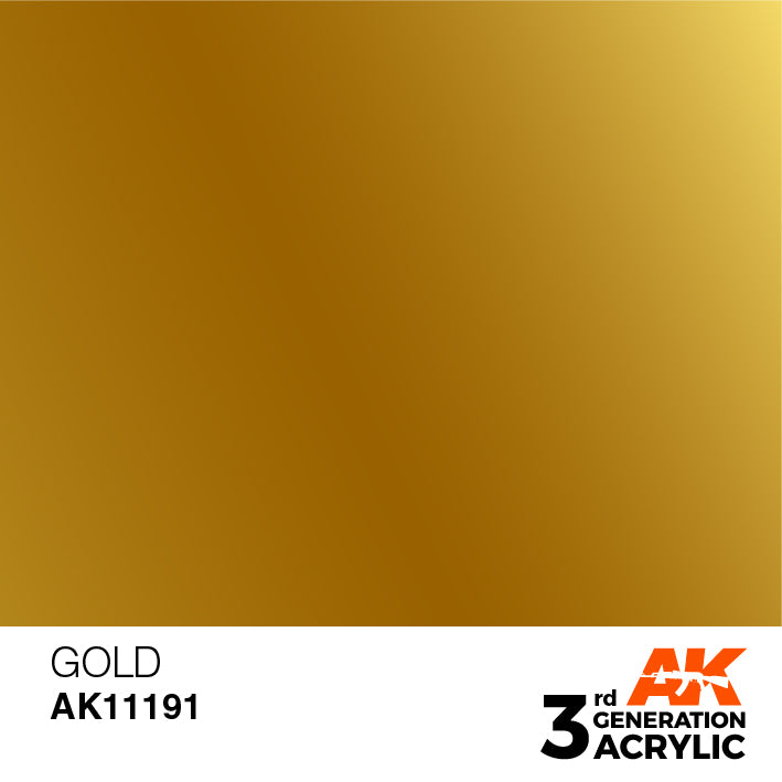 AK Interactive 3G Acrylic Gold 17ml | 8435568304246