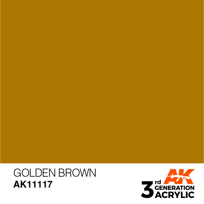 AK Interactive 3G Acrylic Golden Brown 17ml | 8435568303508