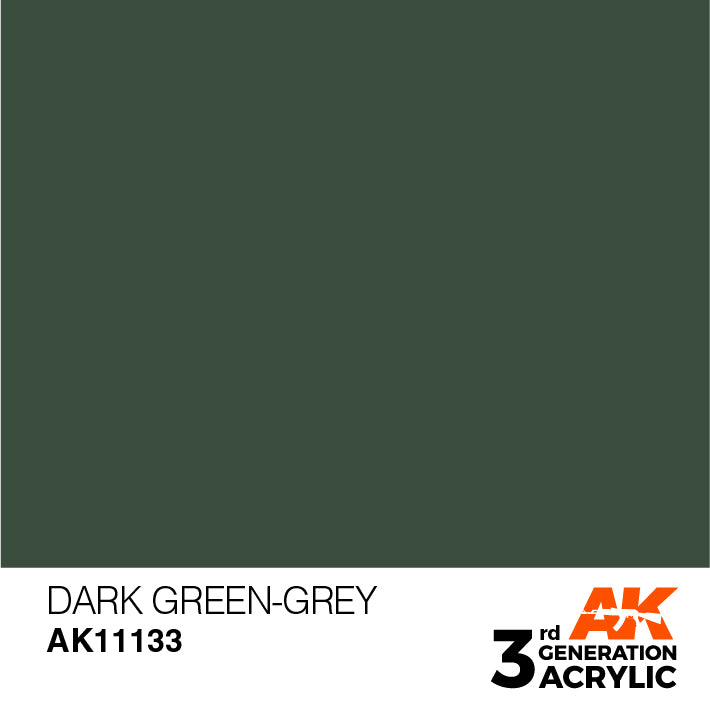 AK Interactive 3G Acrylic Dark Green-Grey 17ml | 8435568303669
