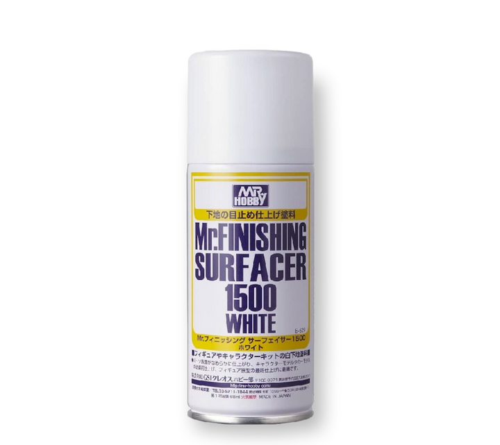 Mr Hobby Mr Finishing Surfacer 1500 White (Aerosol Type) | 4973028631173