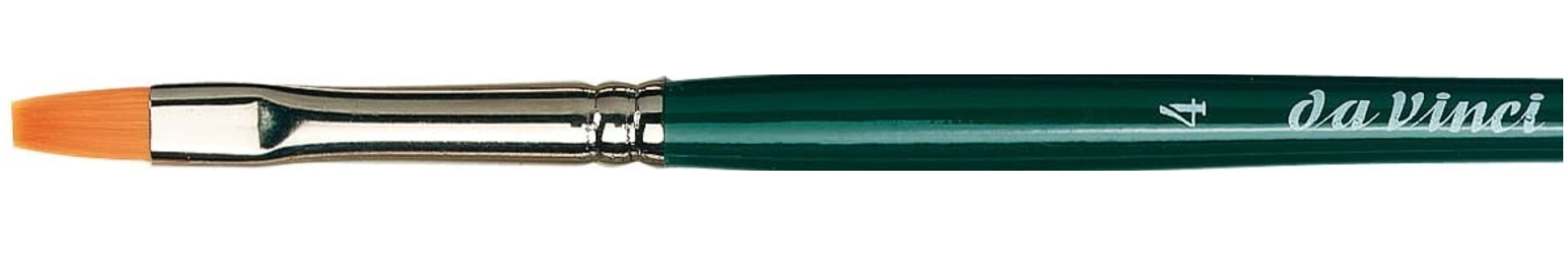 Da Vinci NOVA Series 122, hobby brush flat, finest golden synthetic fibre, Size:4 | 4017505012519