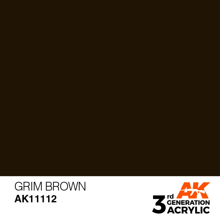 AK Interactive 3G Acrylic Grim Brown 17ml | 8435568303454