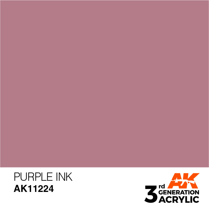 AK Interactive 3G Acrylic Purple INK 17ml | 8435568304574