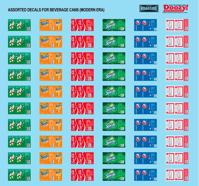 Doozy 1/24 Set Of Soda Cans | 8435568306189