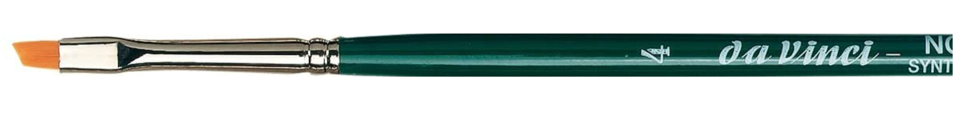 Da Vinci NOVA Series 1373, synthetic brush with slanting edge, finest golden synthetic fibre, Size:4 | 4017505201210