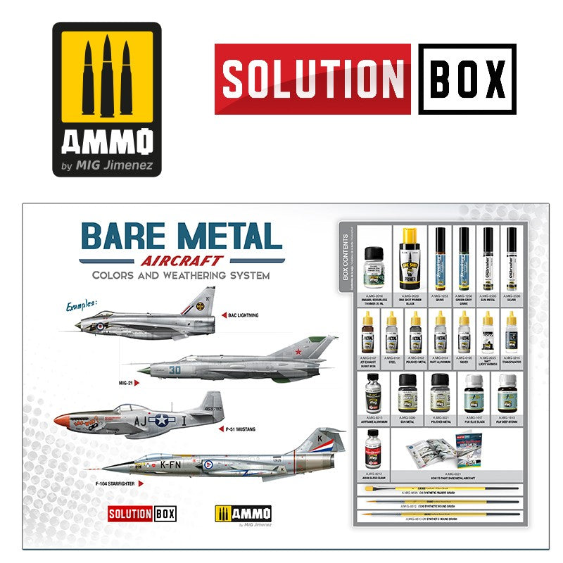 Ammo Mig Bare Metal Aircrafts Solution Box | 8432074077213