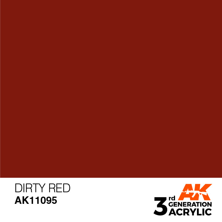 AK Interactive 3G Acrylic Dirty Red 17ml | 8412548895482