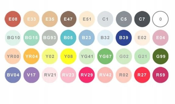 Copic Ciao Marker 36Pc Set B, 36B | 4511338008263