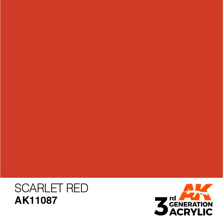 AK Interactive 3G Acrylic Scarlet Red 17ml | 8435568303201