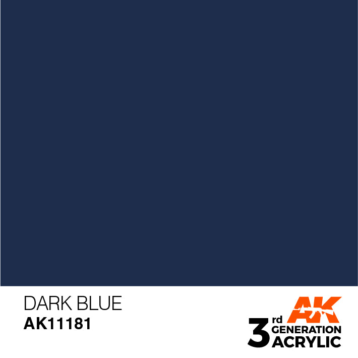 AK Interactive 3G Acrylic Dark Blue 17ml | 8435568304147