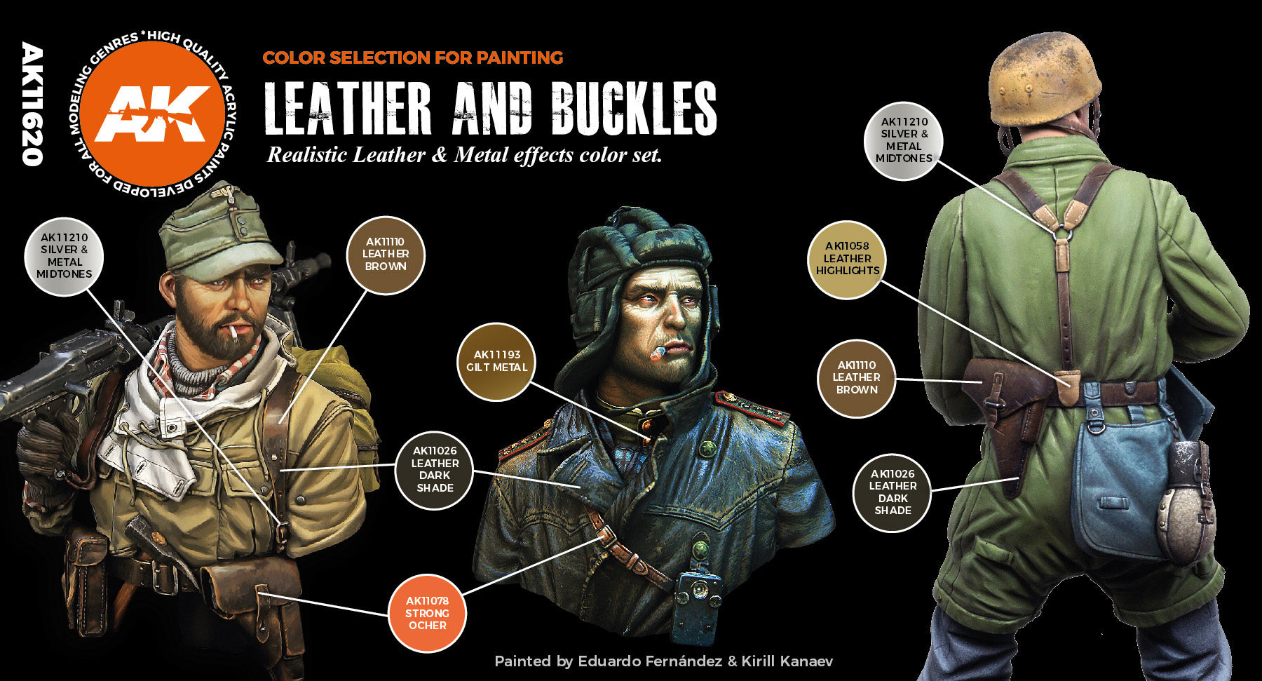 AK Interactive 3G Leather And Buckles | 8435568309401