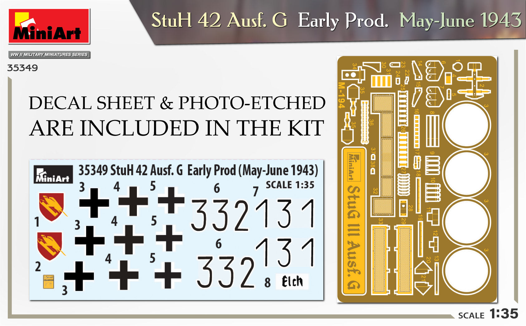 Miniart 1/35 Stuh 42 Ausf. G Early Prod (May-June 1943) | 5905090346128