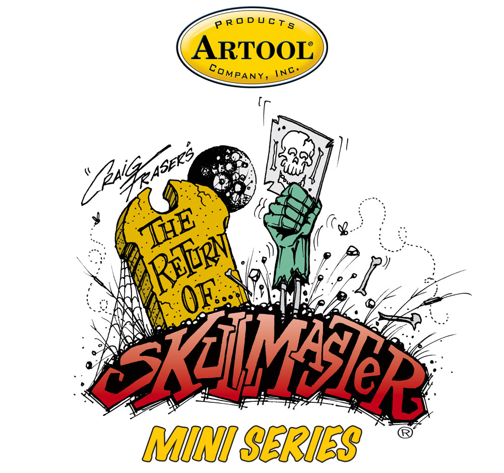 IWATA Artool The Return of Skullmaster Mini Series Set Freehand Airbrush Template by Craig Fraser | 758240038337