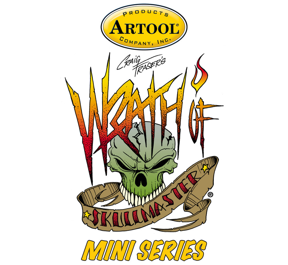 IWATA Artool Wrath of Skullmaster Mini Series Set Freehand Airbrush Template by Craig Fraser | 758240038573