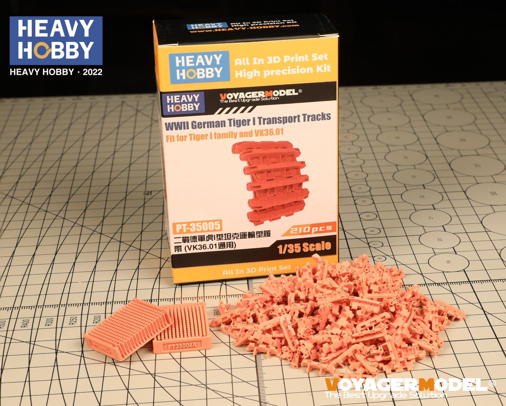 Heavy Hobby 1/35 WWII German Tiger I Transport Type-VK36.01 Workable Tracks | 6973146480095