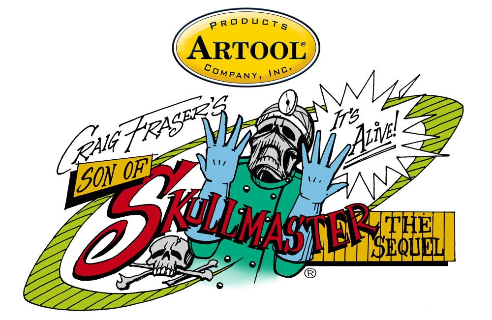 IWATA Artool Son of Skullmaster Menagerie Freehand Airbrush Template by Craig Fraser | 758240038115