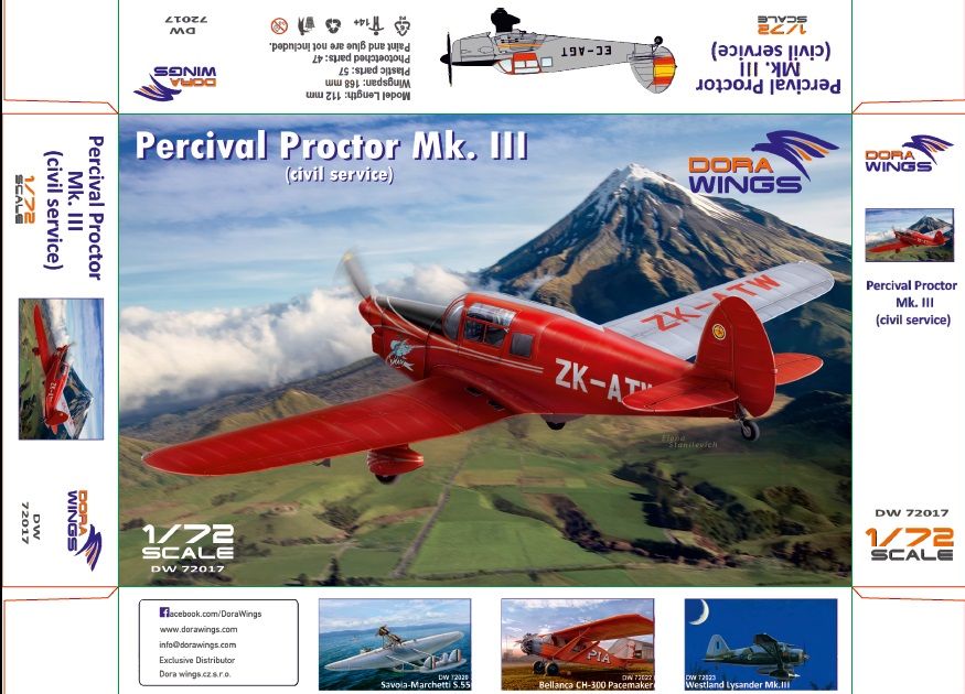 Dora Wings Percival Proctor Mk.III (civil registration) | 4820237050168