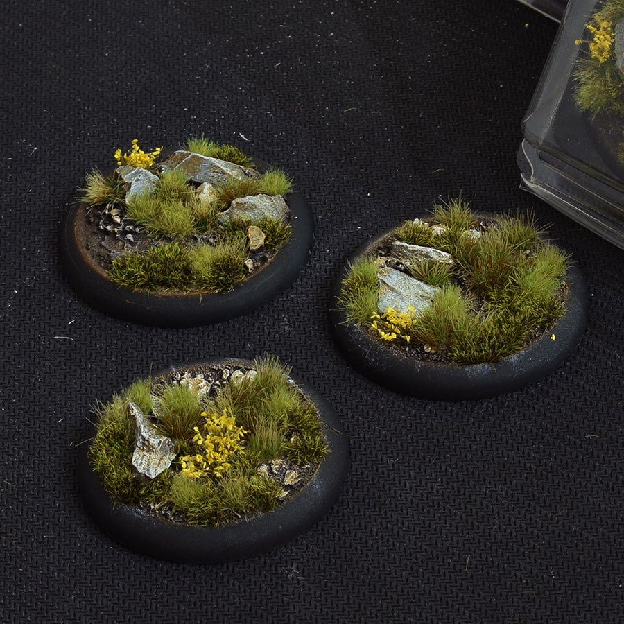 Gamers Grass Battle Ready Bases - Highland - Round Lip 50mm (x3) | 738956788559