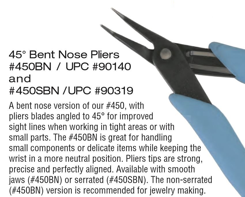 Xuron Tweezer Bent Nose Pliers (450BN) 90140 | 615265901407