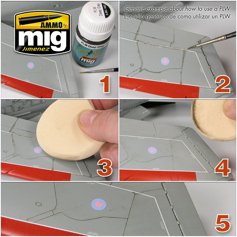 Ammo Mig Black Night Panel Line Wash | 8432074016113