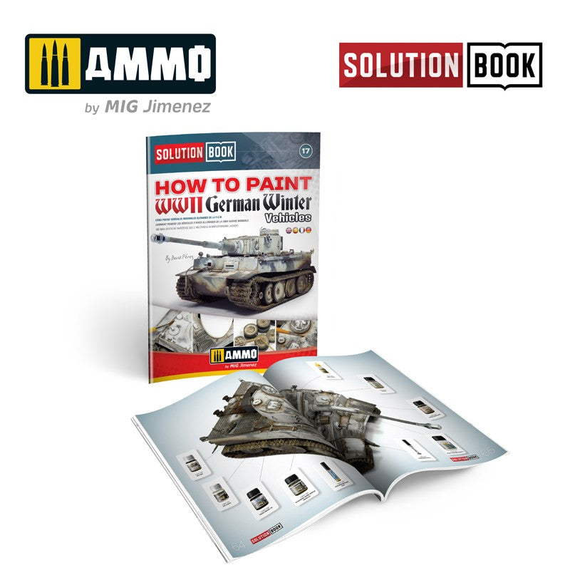 Ammo Mig How To Paint WWII German Winter Vehicles Solution Book | 8432074066019