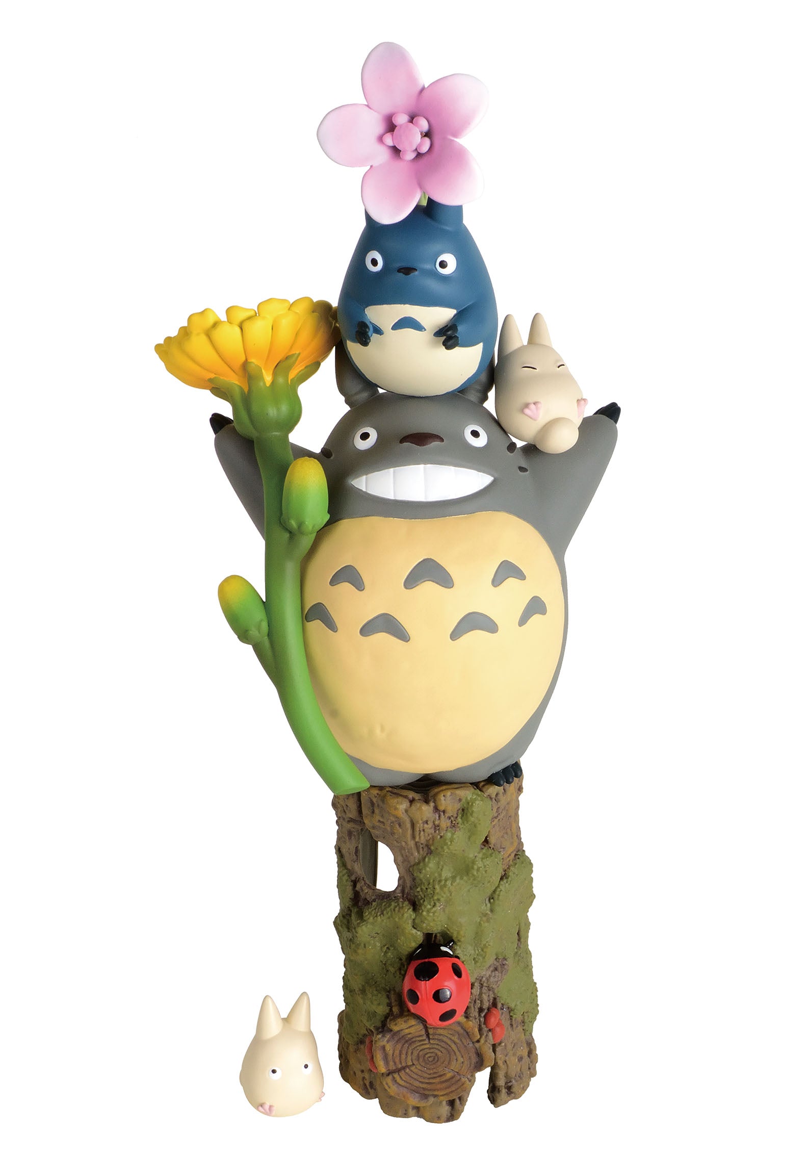 Ensky NOS-81 My Neighbor Totoro Flowers Nosechara Assortment 'My Neighbor Totoro' Stacking Figure | 4970381472610