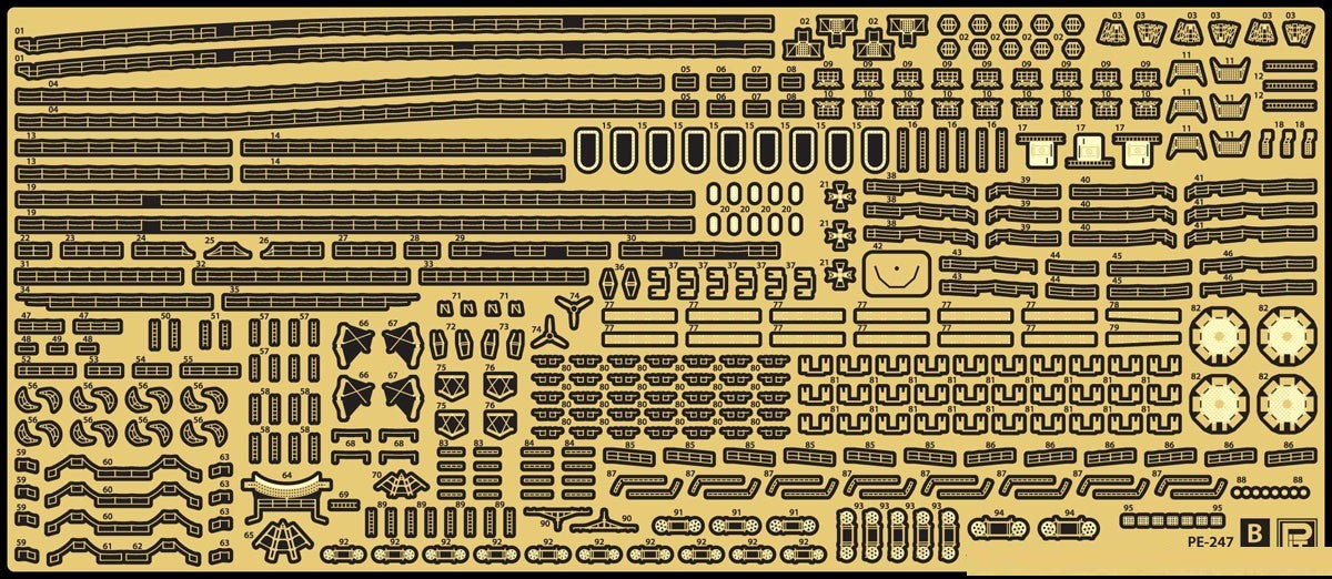 Pit Road 1/700 Detail Up Parts Set For IJN Battleship Musashi | 4986470019905