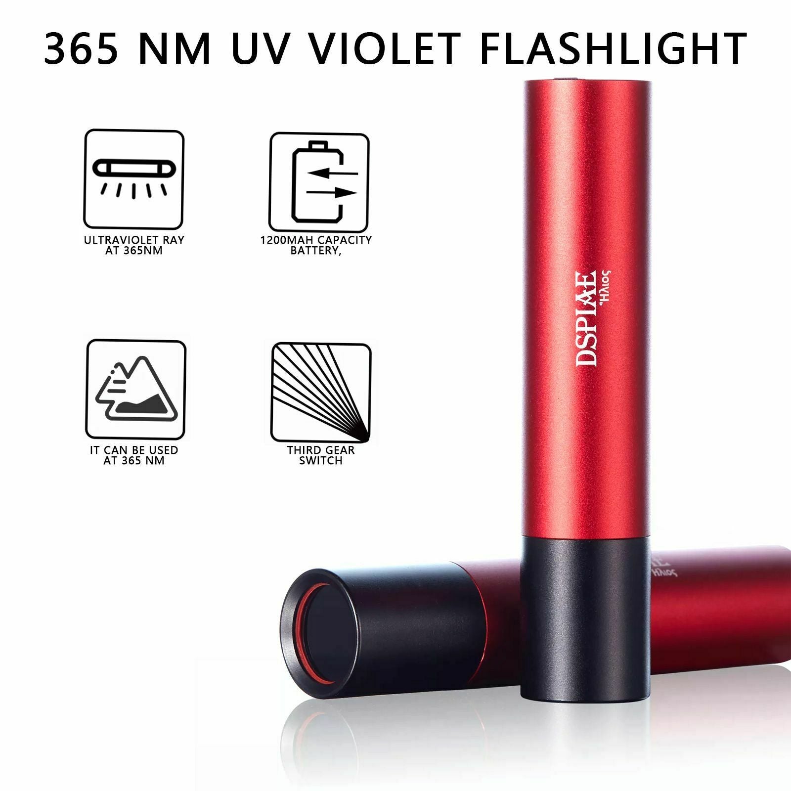 DSPIAE 365nm Ultraviolet Light Torch | 6970845561353