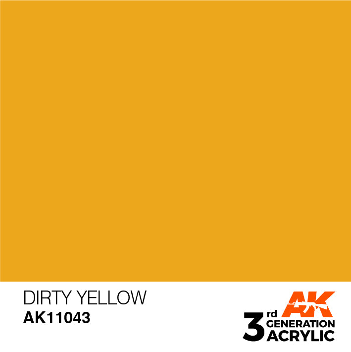 AK Interactive 3G Acrylic Dirty Yellow 17ml | 8435568302761