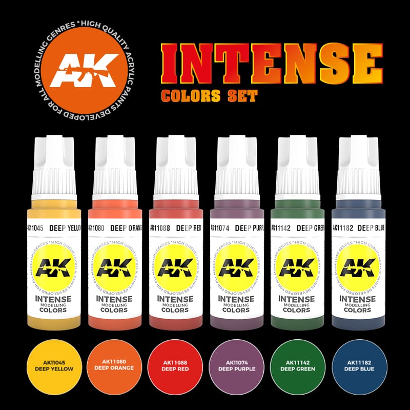 AK Interactive 3G Intense Colors Set | 8435568308091