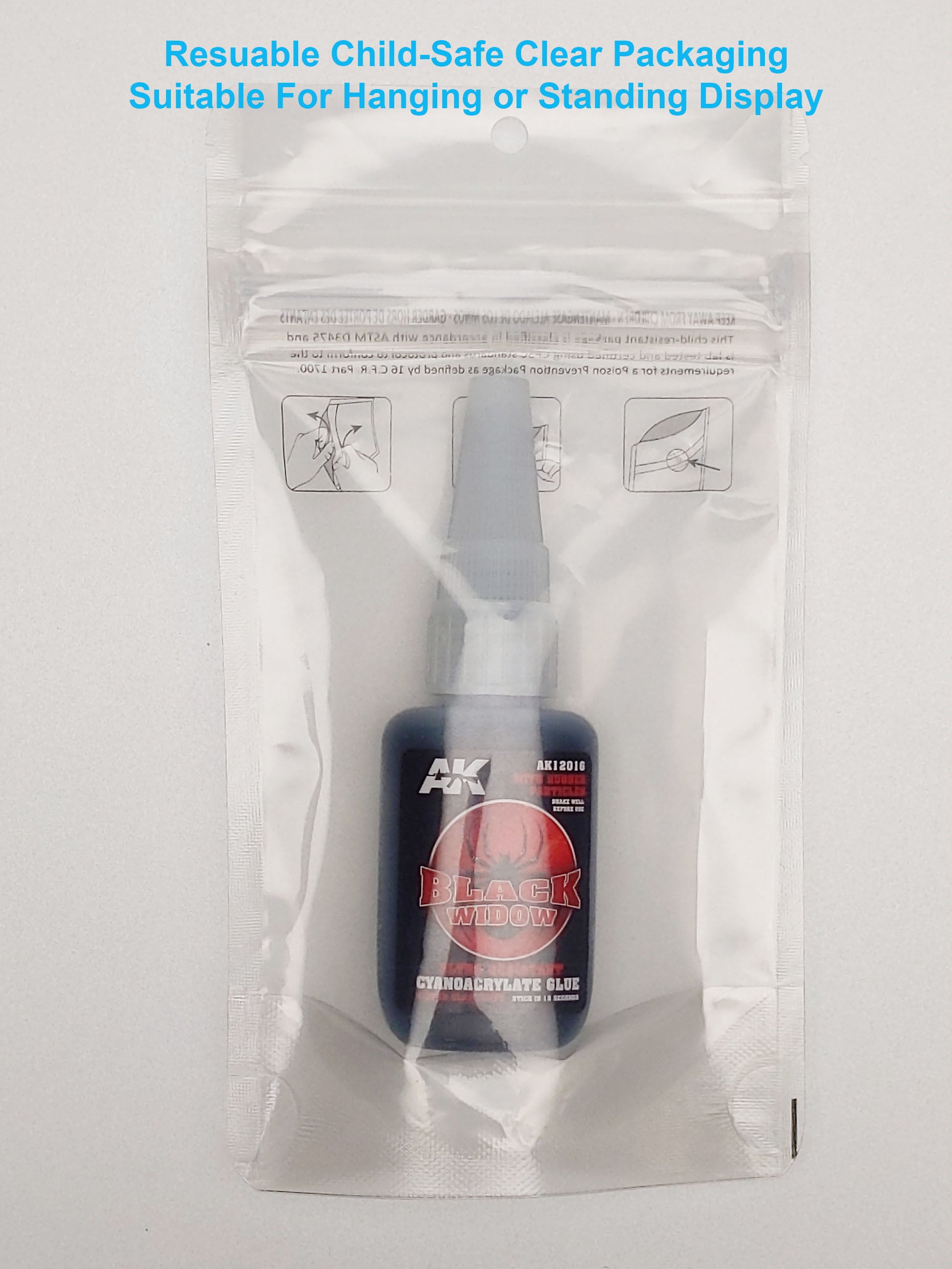 AK Interactive Black Widow Cyanoacrylate Glue | 8435568305731