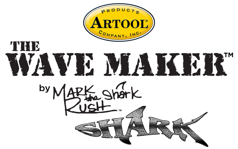 IWATA Artool #8 The Wave Maker Freehand Airbrush Template by Mark 'The Shark' Rush | 758240003083