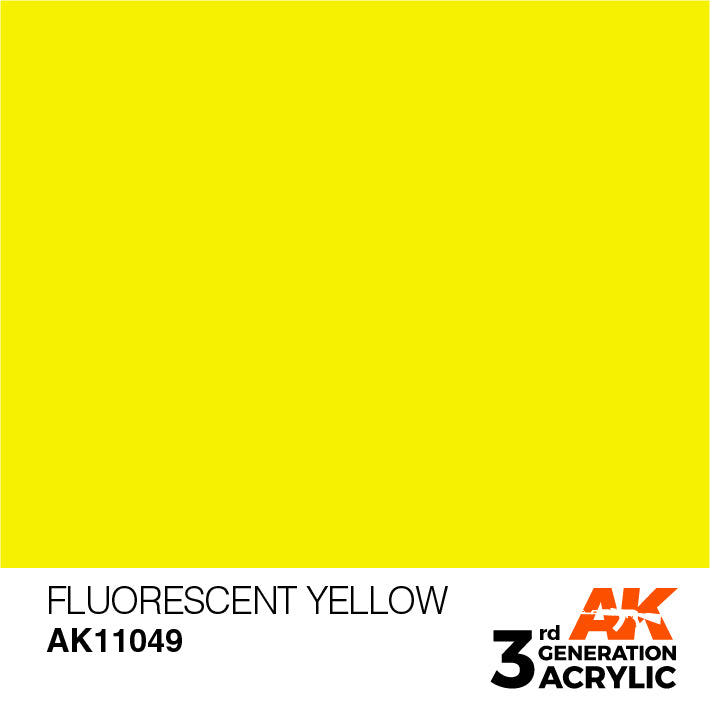 AK Interactive 3G Acrylic Fluorescent Yellow 17ml | 8435568302822