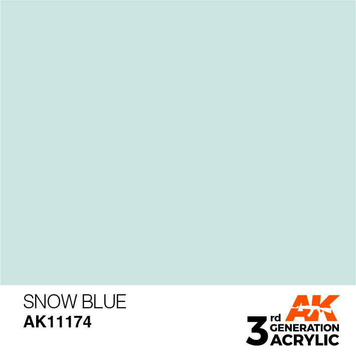 AK Interactive 3G Acrylic Snow Blue 17ml | 8435568304079