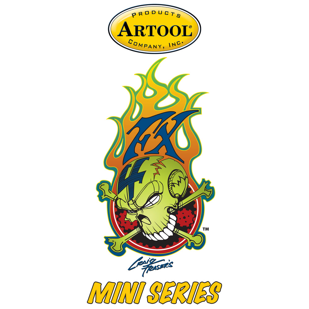 IWATA Artool FX4 Mini Series Set Freehand Airbrush Template by Craig Fraser | 758240138570