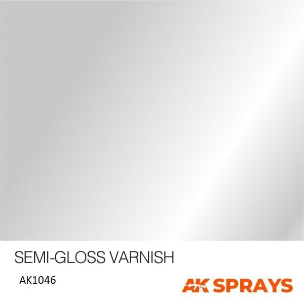 AK Interactive Semi-Gloss Varnish Spray (USA) 400ML | 8435568300514