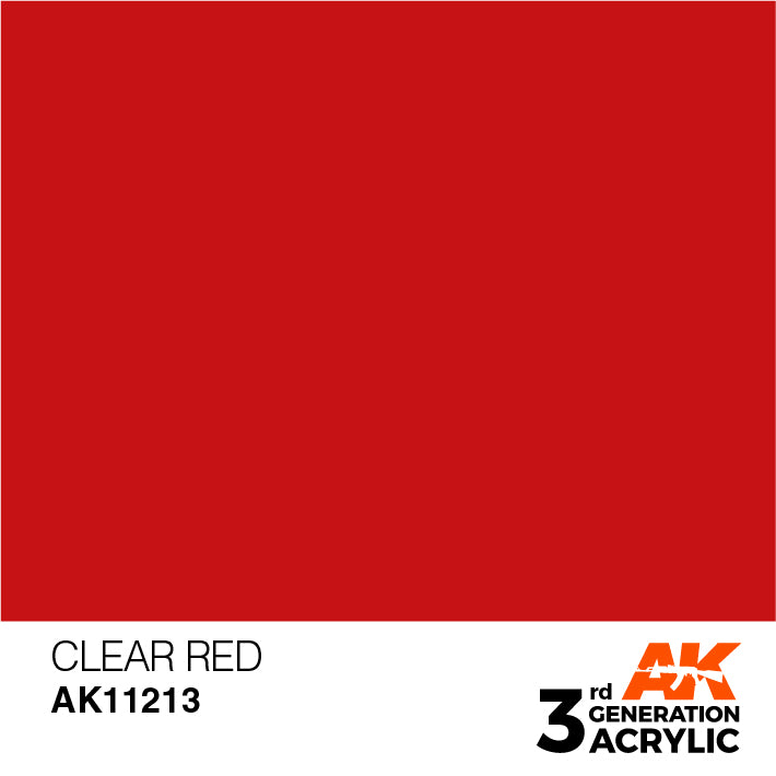AK Interactive 3G Acrylic Clear Red 17ml | 8435568304468