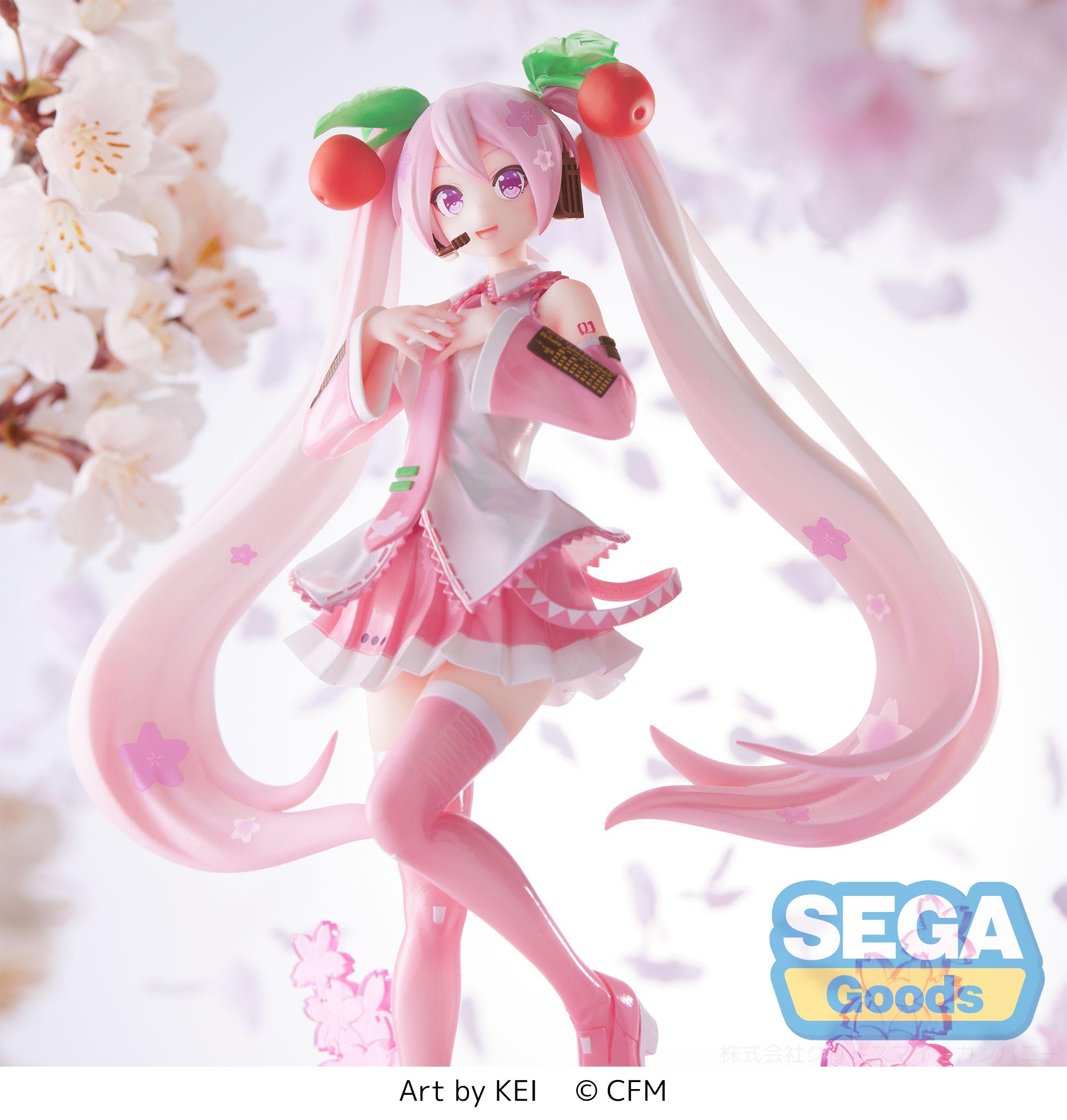Hatsune Miku Series Sakura Miku 2023 Luminasta Figure | 4580779516484