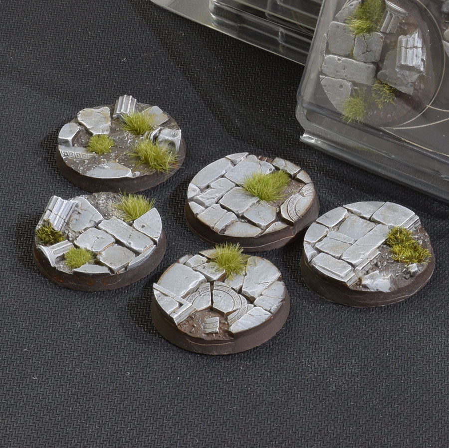 Gamers Grass Battle Ready Bases - Temple - Round 40mm (x5) | 738956789181