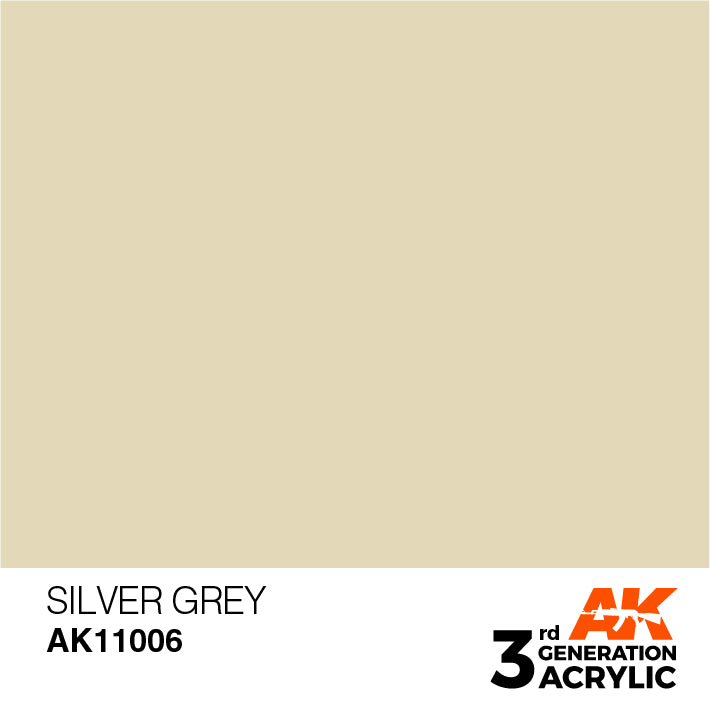 AK Interactive 3G Acrylic Silver Grey 17ml | 8435568302396