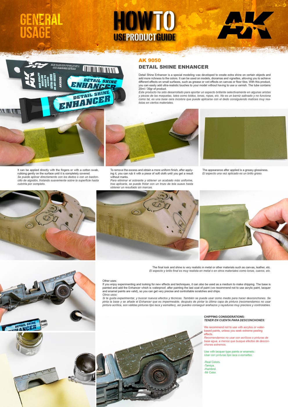 AK Interactive Detail Shine Enhancer, High Quality Modelling Grease, 20ml | 8435568305984