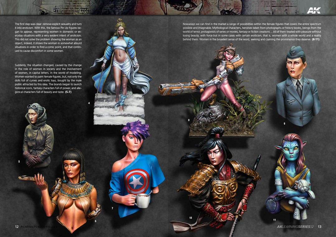 AK Interactive Learning Series #12 Pintura de la Figura Femenina - Spanish | 8435568312708