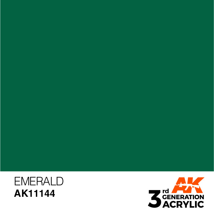 AK Interactive 3G Acrylic Emerald 17ml | 8435568303775