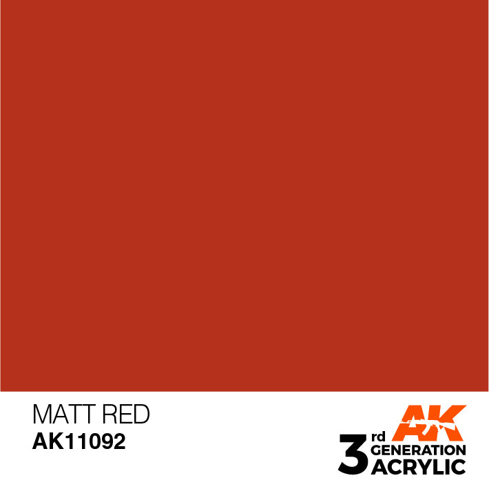 AK Interactive 3G Acrylic Matt Red 17ml | 8435568303256