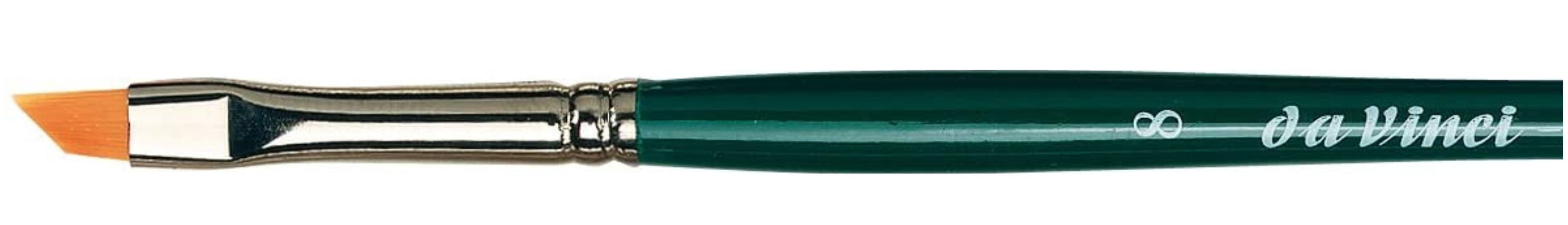 Da Vinci NOVA Series 1373, synthetic brush with slanting edge, finest golden synthetic fibre, Size:8 | 4017505201227