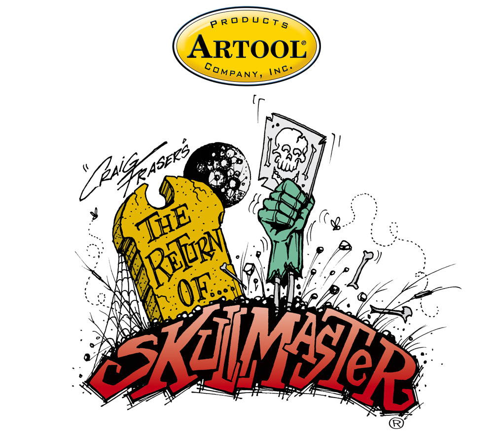 IWATA Artool The Return of Skullmaster Set Freehand Airbrush Template by Craig Fraser | 758240138204