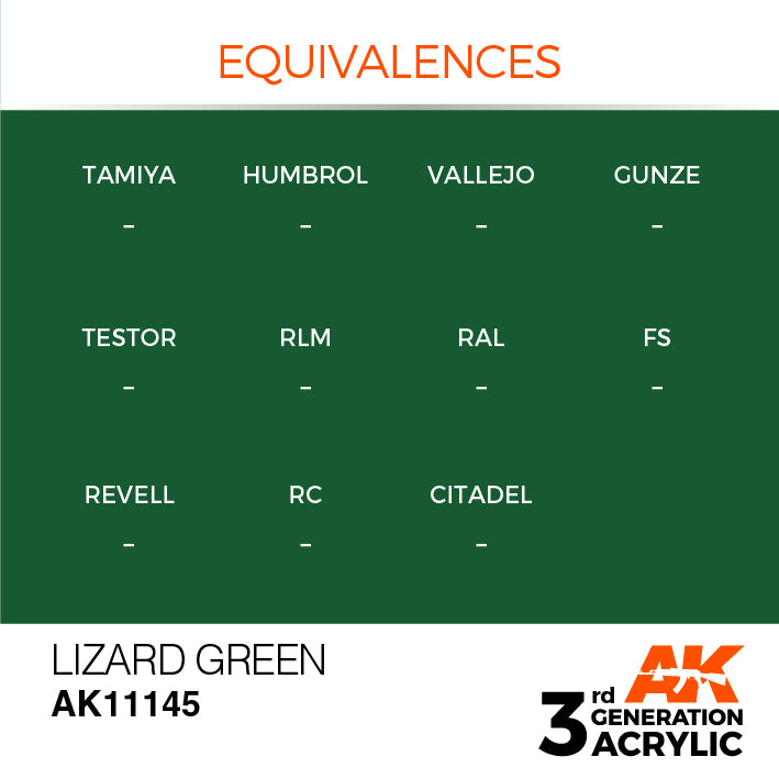 AK Interactive 3G Acrylic Lizard Green 17ml | 8435568303782