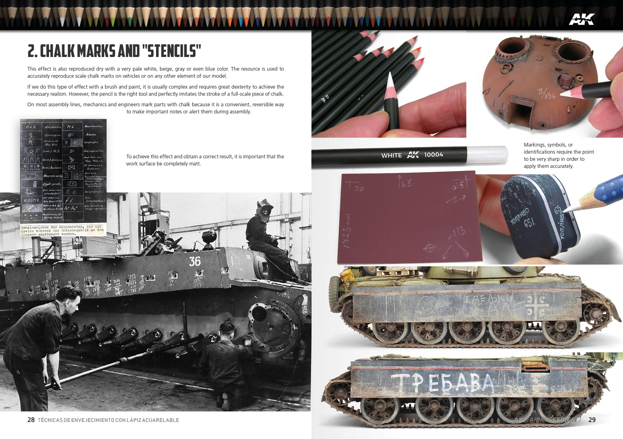 AK Interactive Learning Series #13 Weathering Pencil Techniques - English | 8435568312807